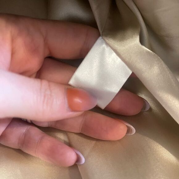 Milly Cream Vintage Style Basketweave Peacoat - Picture 15 of 15